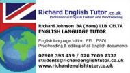 richard johnson ba (hons) llb celta - business card